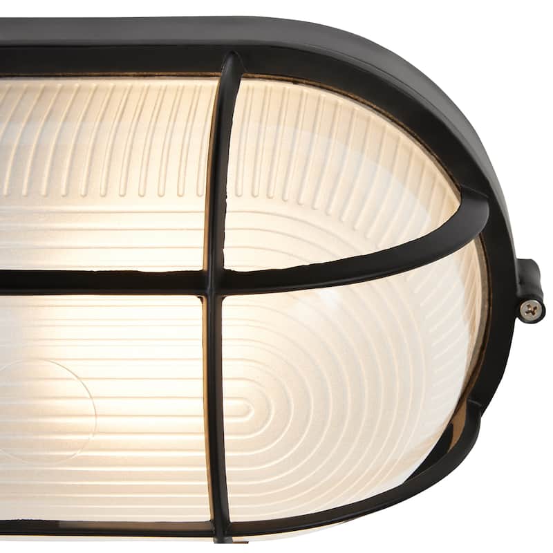 Access Lighting Nauticus Dual Mount - Wet Location Bulkhead - Frosted Glass Shade - Replaceable LED