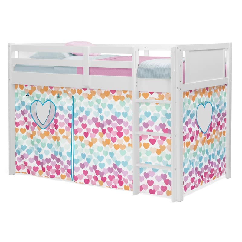 Loft Bed Tent - Curtain Set For Twin Loft Bed (Bed Sold Separately)