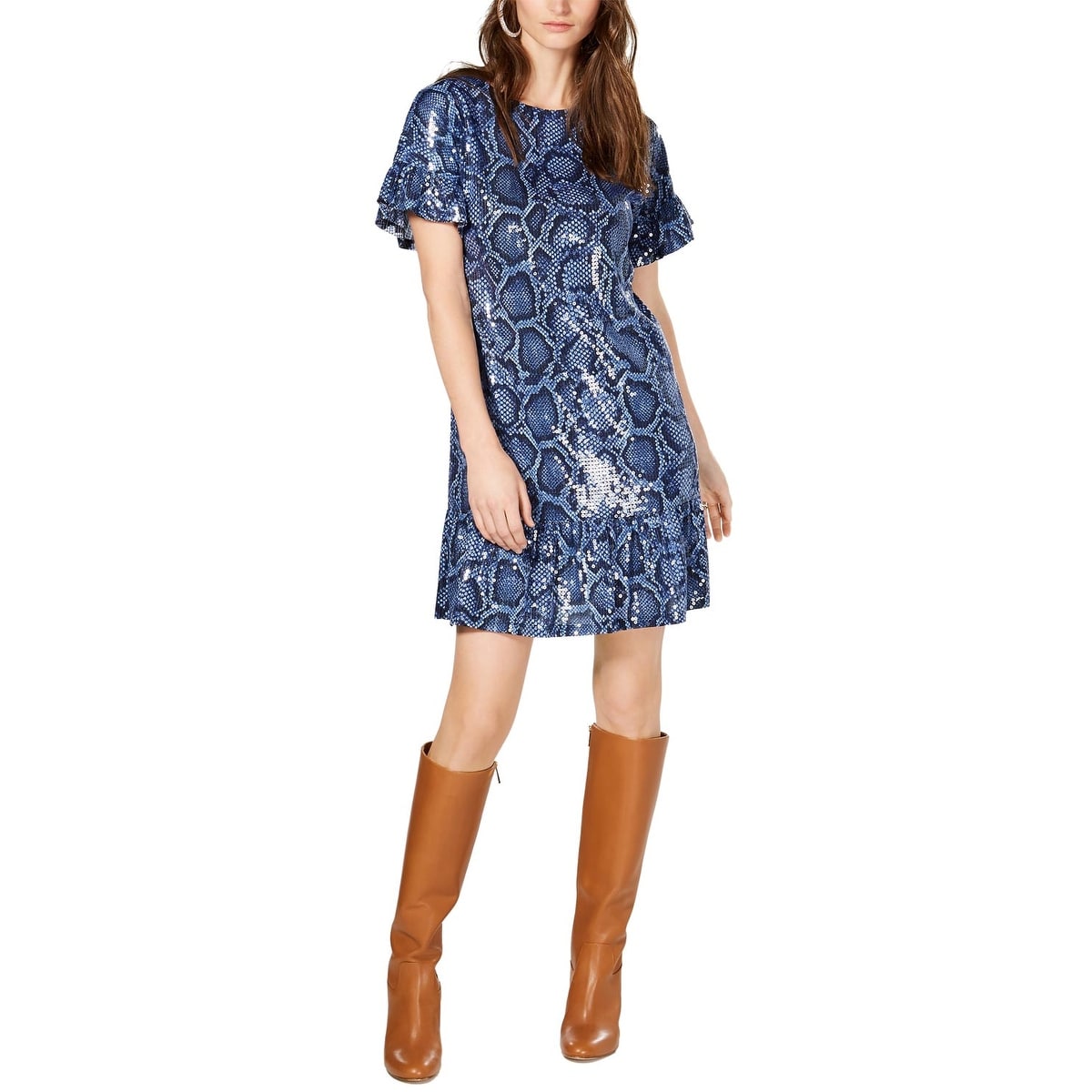michael kors boots womens navy