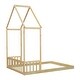 preview thumbnail 24 of 22, Full Roof Framed Headboard Floor Bed
