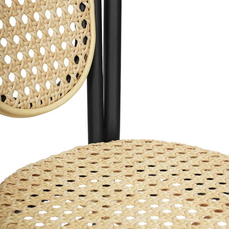 Stacking Bistro Chairs with Metal Frames