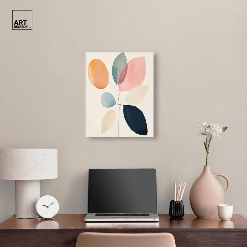 Soft Edge Foliage Canvas by Art Remedy, Gallery Wrapped