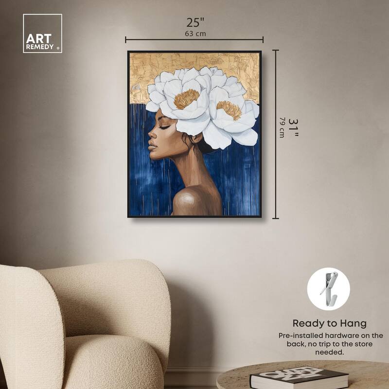 Floral Goddess II Canvas by Art Remedy