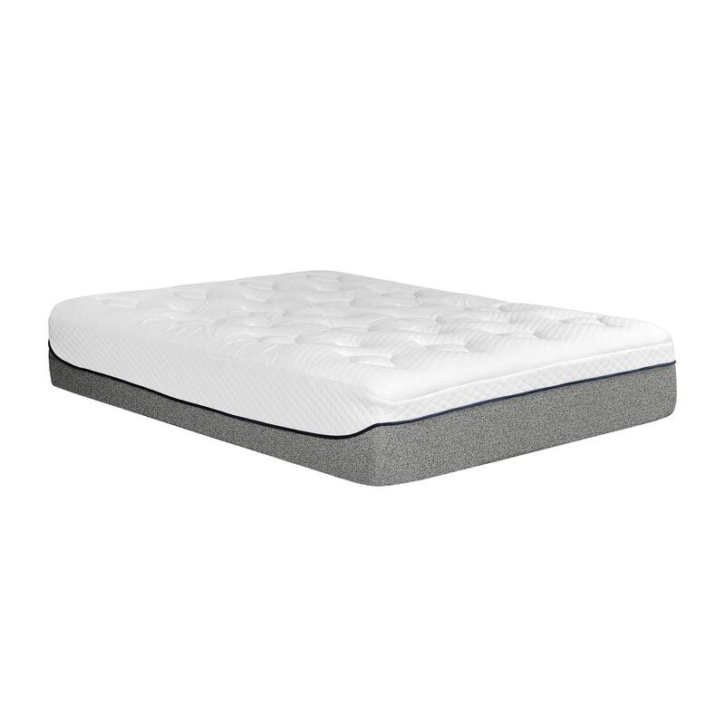 13 in. Gel Memory Foam Bed Mattress in a Box, Comfort Cool Mattress, White
