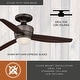 preview thumbnail 4 of 8, Adrian 44 in. Copper Bronze Low Profile Flush Mount Ceiling Fan, Dark Espresso Blades, LED Light Kit, Remote, 6 Speeds, DC Motor