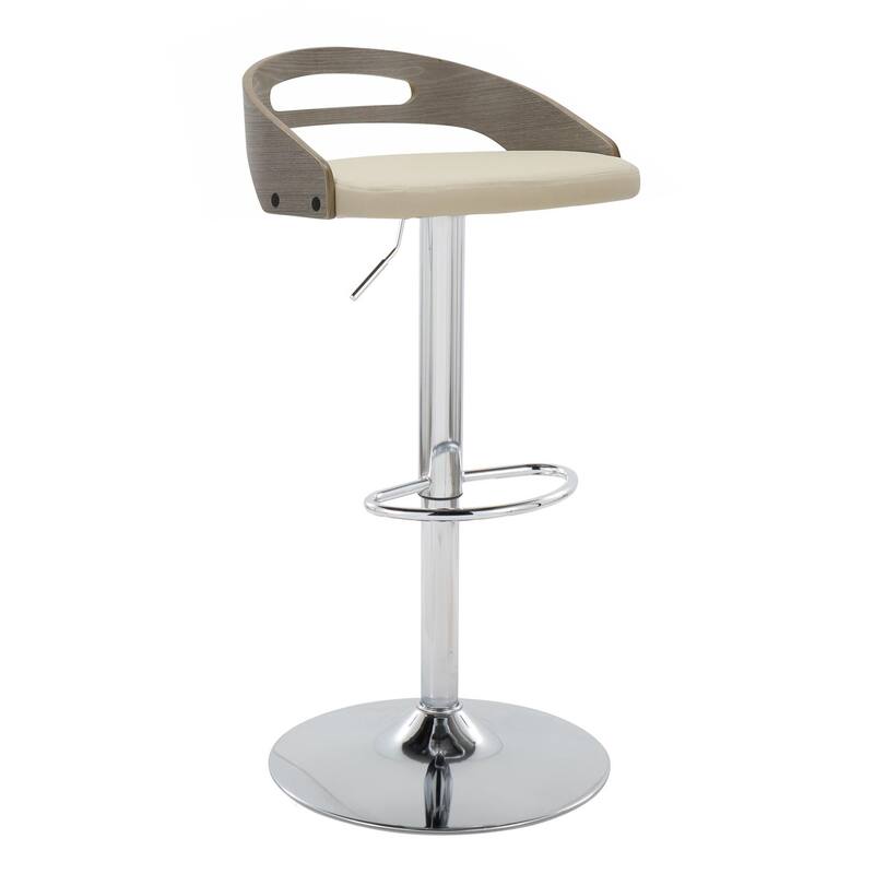 Carson Carrington Simon Adjustable Bar Stool with Oval Footrest (Set of 2)