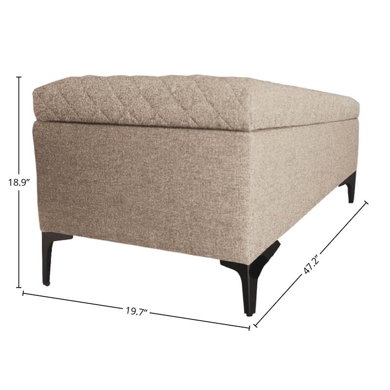Continenta Upholstered Storage Bench