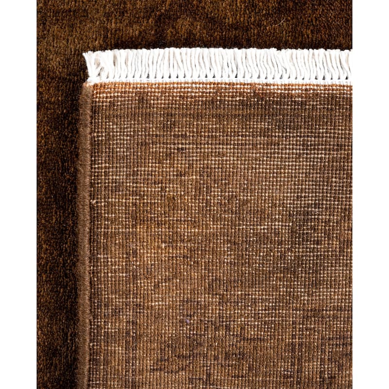 Overdyed One-of-a-Kind Hand-Knotted Area Rug - Brown - 2' 7" x 4' 0"