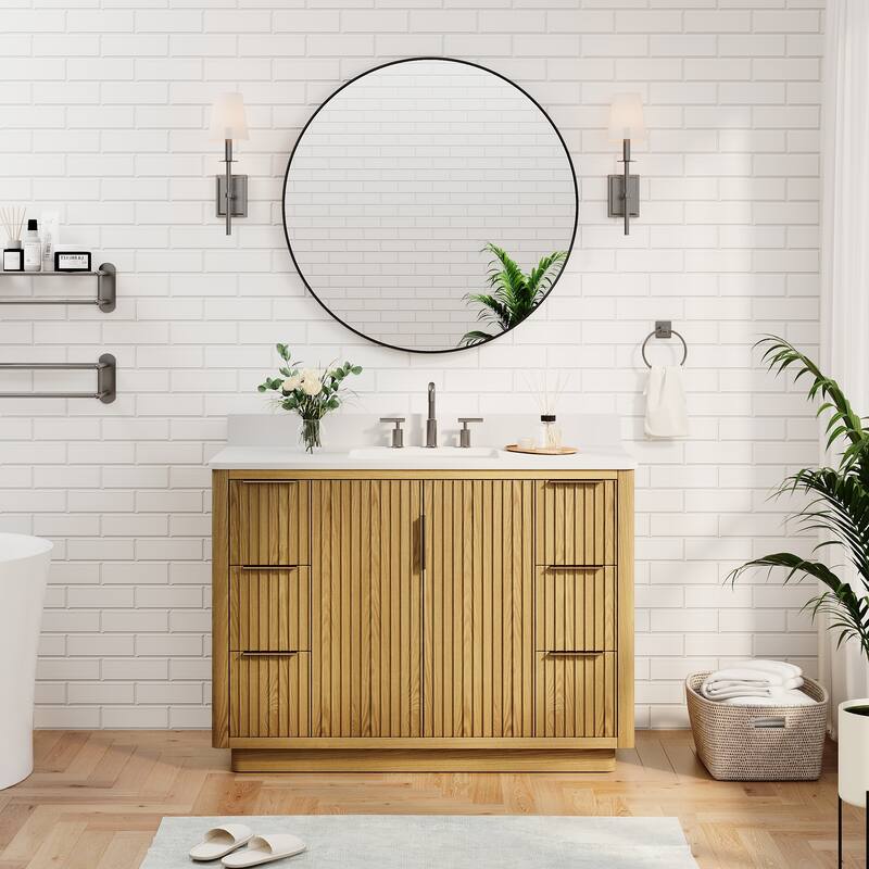 Modern Bathroom Wall Mounted Anodized Aluminum Framed Wall Vanity Mirror