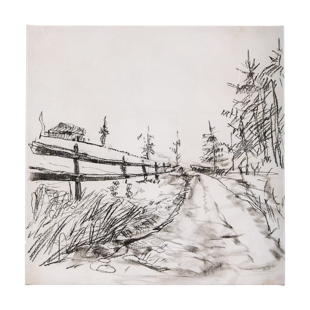 Sketch of The Country II (24 x 24) Canvas Art Print