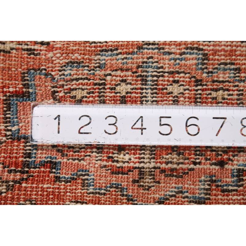 Pre-1900 Antique Heriz Persian Rug Handmade Wool Carpet - 8'11"x 12'5"