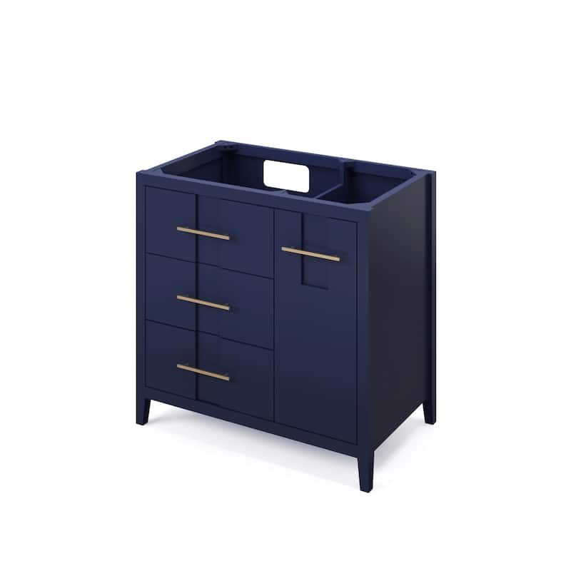 Jeffrey Alexander VN2KAT-36-NT Katara 36" Single Free Standing Vanity - Hale Blue