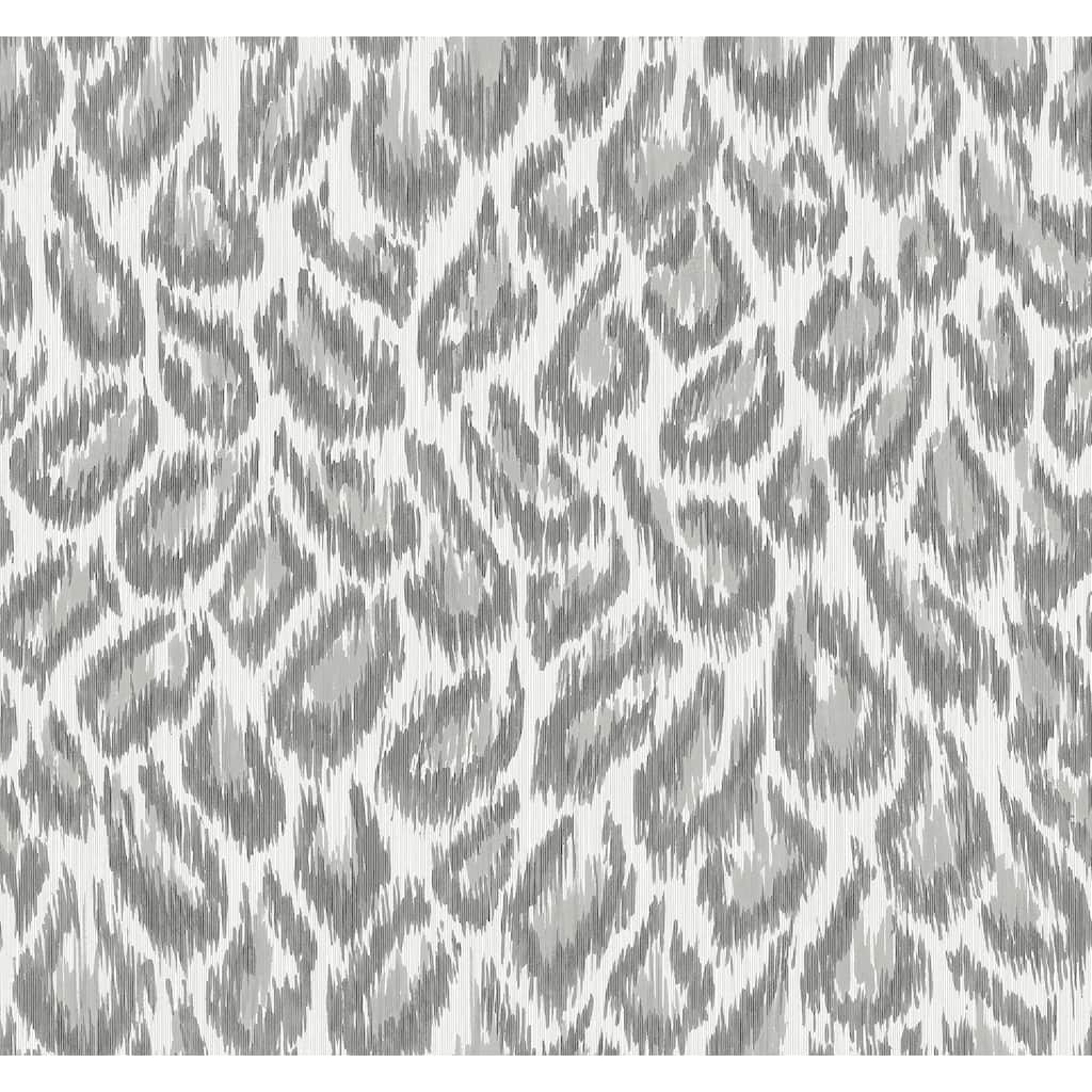 A-Street Prints Electra Grey Leopard Spot String Wallpaper