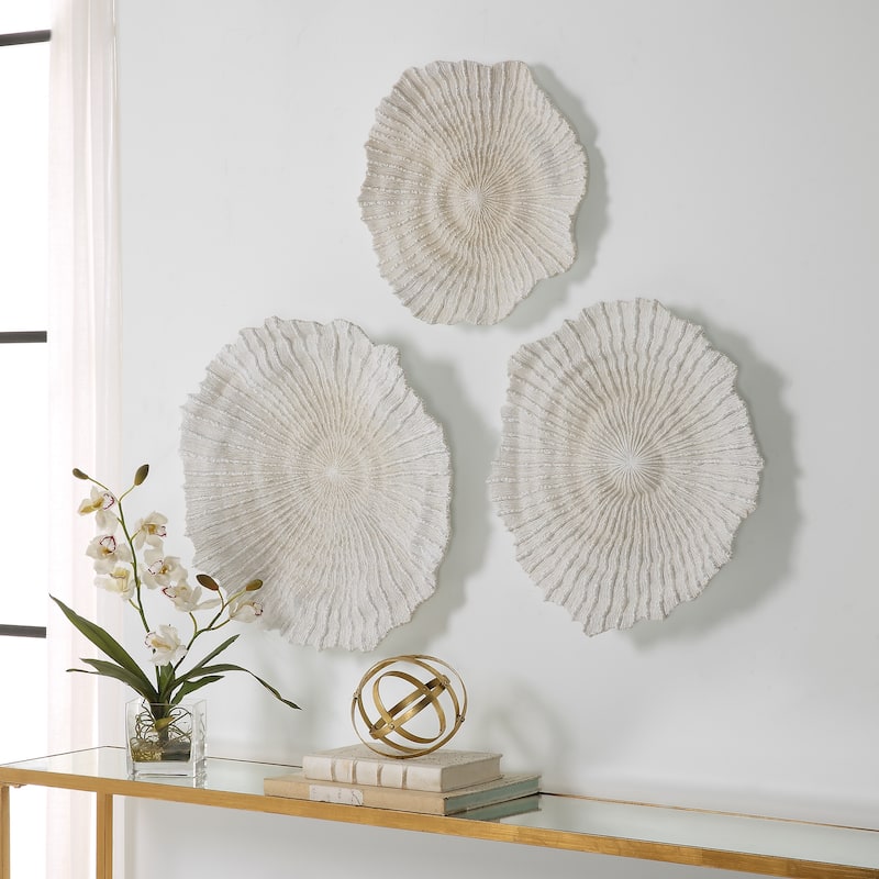 Uttermost Ocean Gems Coral Wall Decor, Set/3