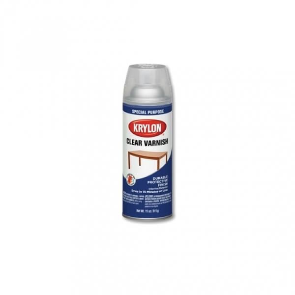 Krylon 7002 Clear Varnish Coating, 11 Oz, Satin Varnish Bed Bath