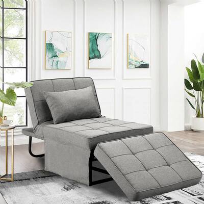 Ainfox Convertible Chair/ Ottoman Single Sofa Chair Reclining