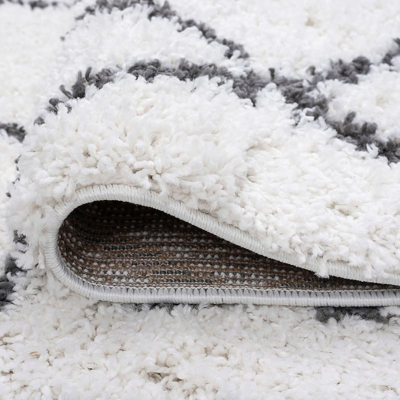 Joy Shag Moroccan Stripe Indoor Area Rug
