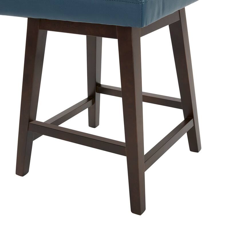 Spruce & Spring Luca Counter Height Swivel Barstool with Solid Wood Legs