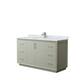 Option Light Green, Nickel Trim, Carrara Marble Top