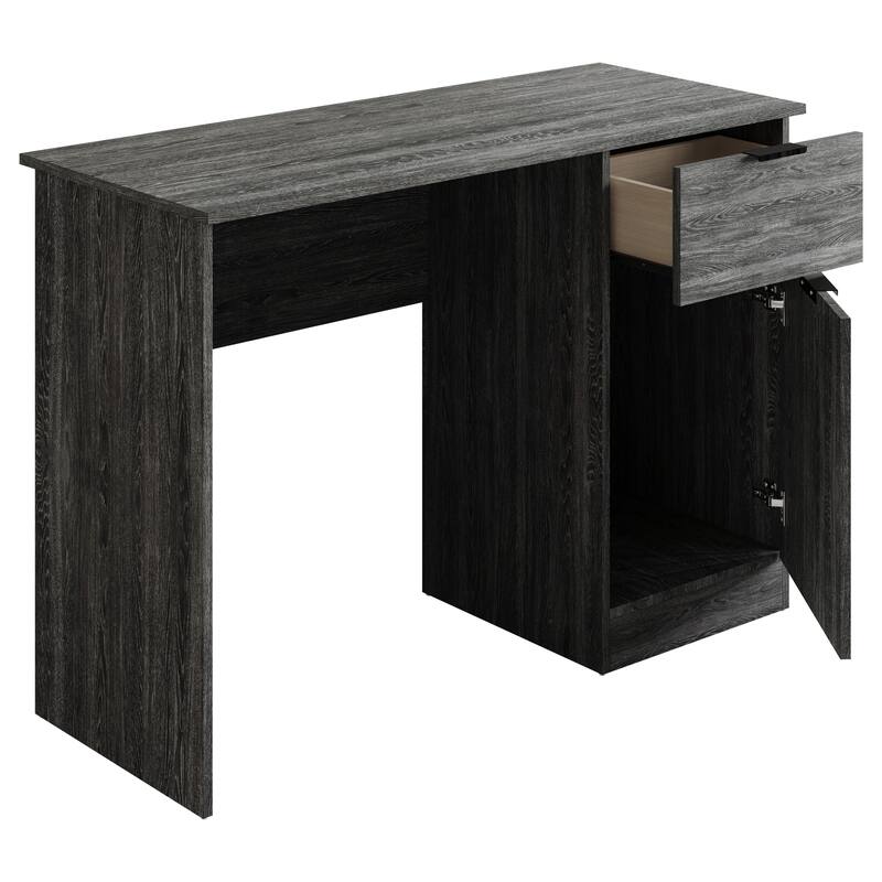 CraftPorch Mid Century wooden Writing Table with Cabinet