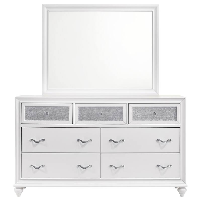 Barzini Modern Classic Wood 7-drawer Dresser
