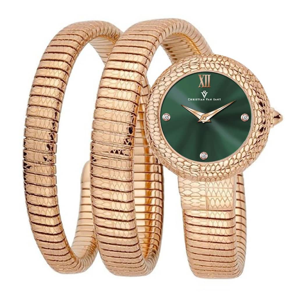 Christian Van Sant Women's Naga Green Dial Watch - CV0895 - 6 (36)