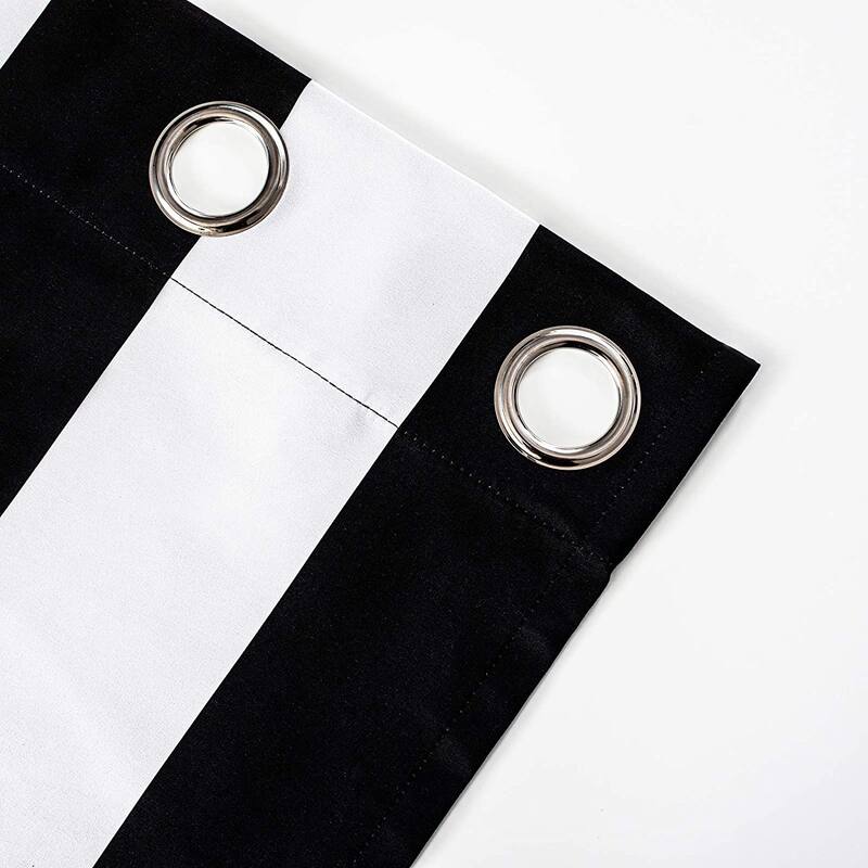 DriftAway Ryder Stripe Pattern 100 Percent Blackout Thermal Insulated Window Curtain