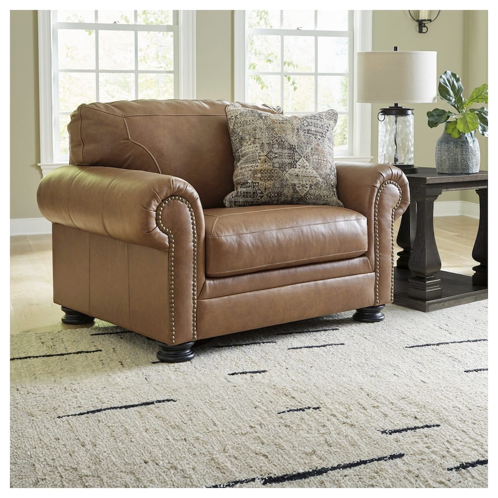 Signature Design by Ashley Carianna Caramel Oversized Chair - 54"W x 40"D x 40"H