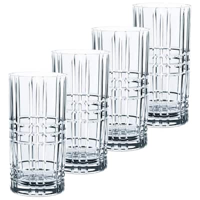 Nachtmann Set of 4 Square Longdrink Glasses - 15 oz