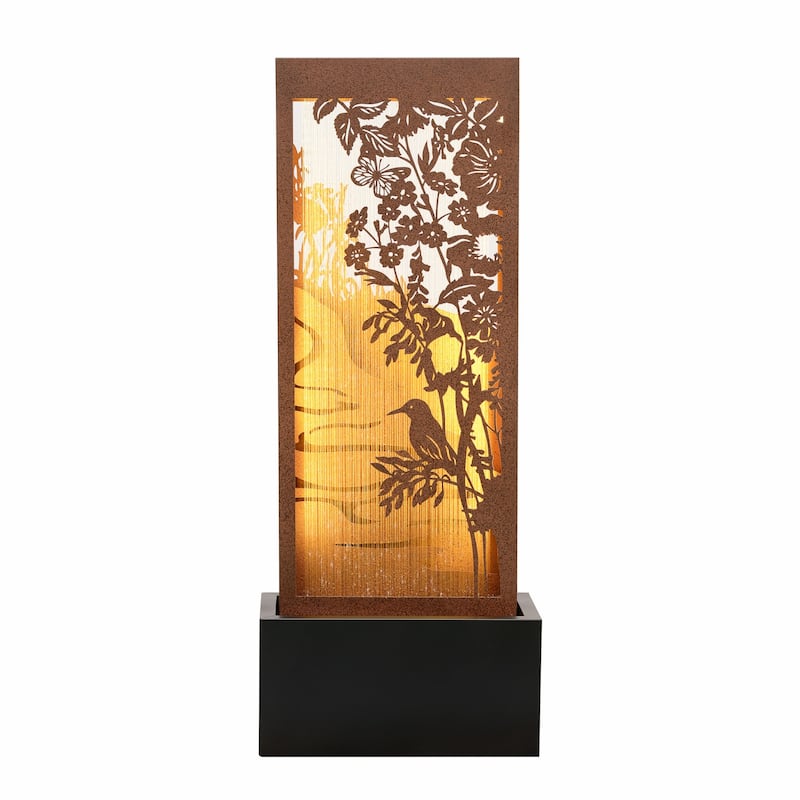 3-Layer Icebird Scenery Outdoor Garden Water Fountain - 48.5" - Warm White