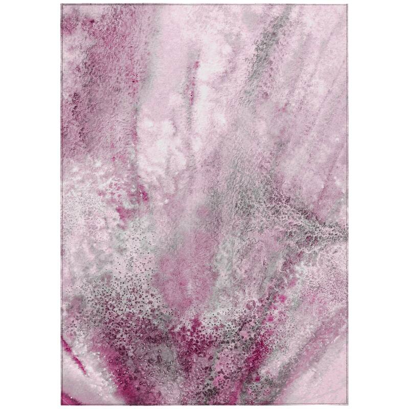 Gaz Artistic Abstract Weather Resistant Current & Stylish Outdoor Rug