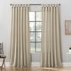 preview thumbnail 16 of 69, Archaeo Washed Cotton Twist Tab Curtain, Single Panel 52" x 63" - Oatmeal