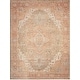preview thumbnail 6 of 27, Nourison Vintage Washables Indoor only Persian Area Rug 7'10" x 9'10" - Coral/Taupe