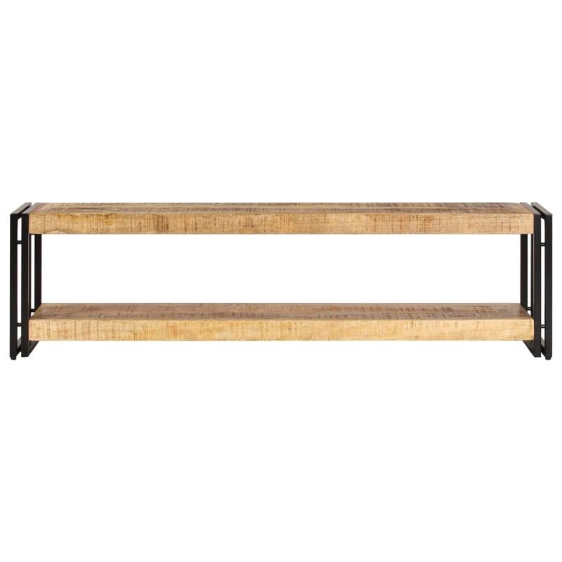 vidaXL TV Stand 59.1"x11.8"x15.7" Solid Wood Mango