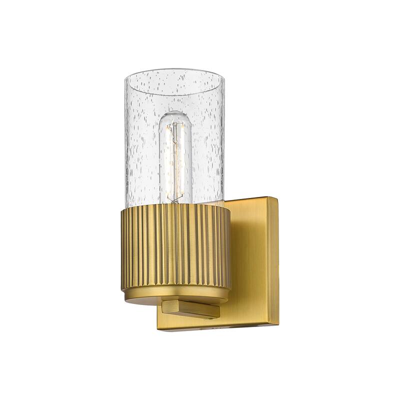 Innovations Lighting Bolivar - 1 Light 7" Wall-Mounted Sconce - Brushed Brass/Seedy