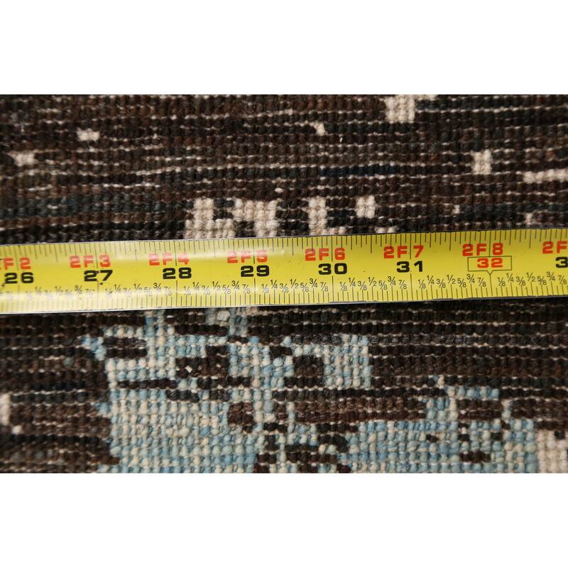 Contemporary Abstract Oriental Dining Room Area Rug Wool Hand-knotted - 8'4" x 9'6"