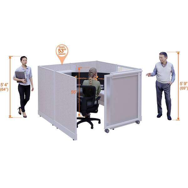 Cubicles with Sliding Doors 53H 2pack Cluster - Bed Bath & Beyond ...