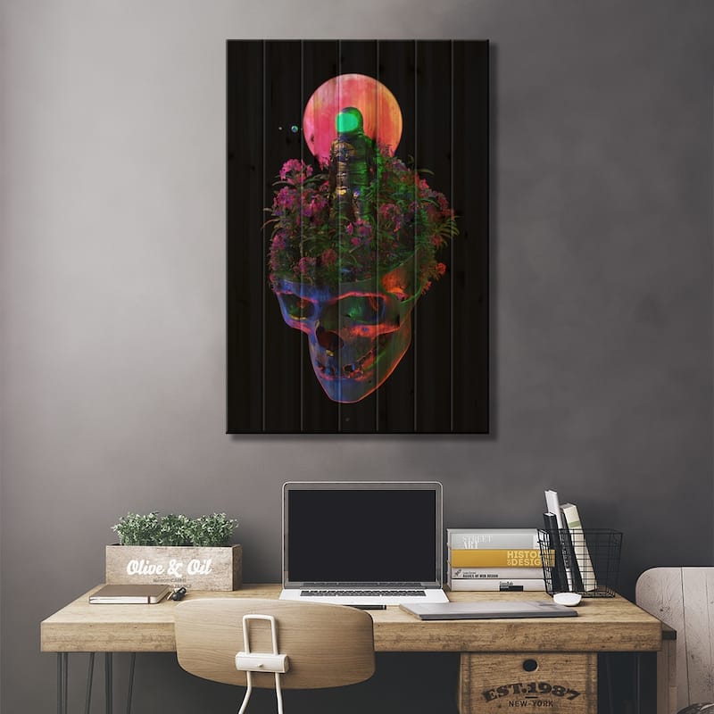 Rebirth III Print On Wood by Nicebleed - Multi-Color