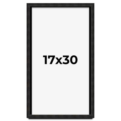 17x30 Shadow Box Black Rustic Barnwood Display Frame | 1.125 Inch