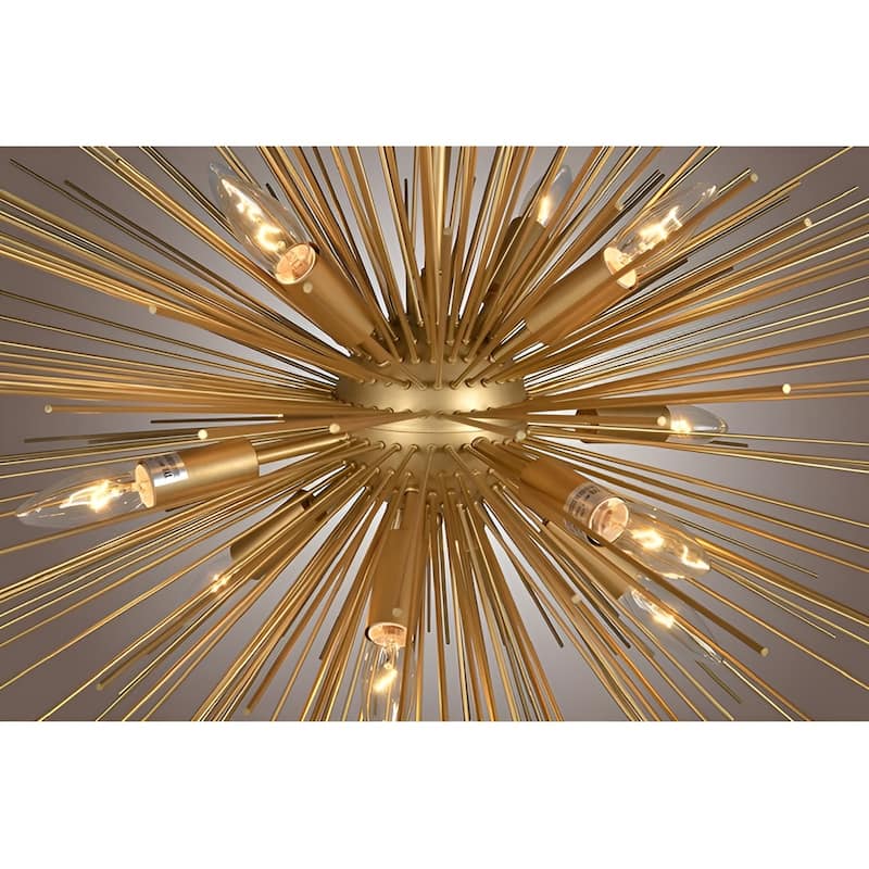 Astra Sputnik 12-Light Sputnik Golden Sphere Chandelier