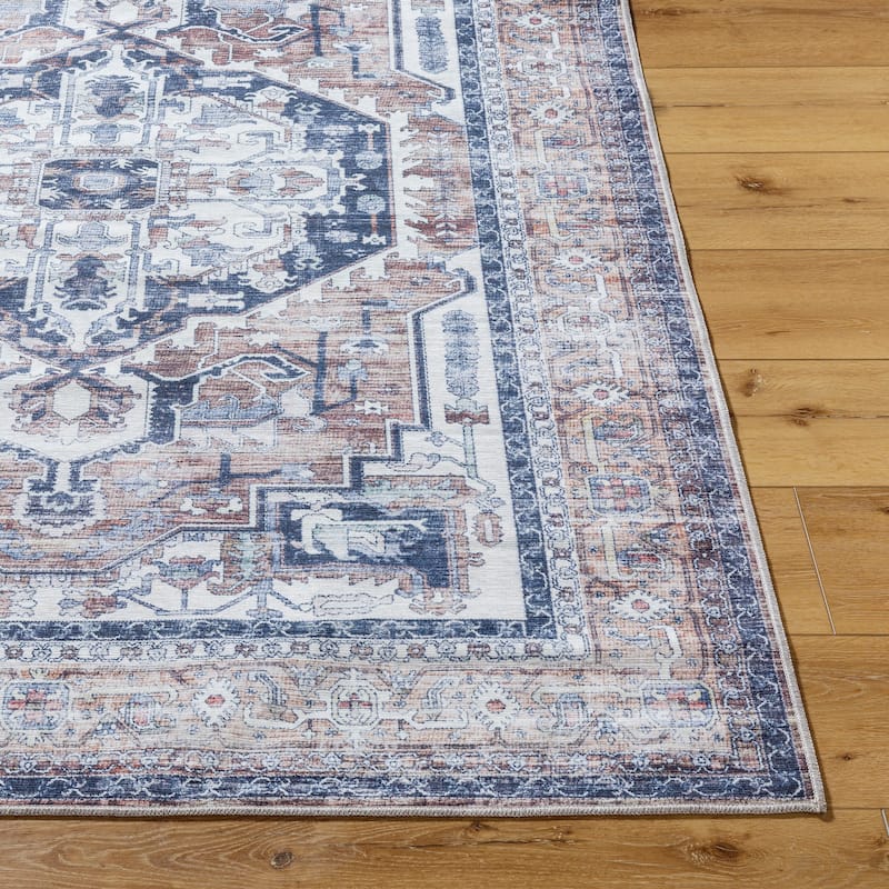 Livabliss Georgina Traditional Washable Area Rug