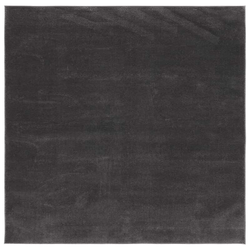 SAFAVIEH Revive Avie Solid Rug - 5'3" Square - Charcoal