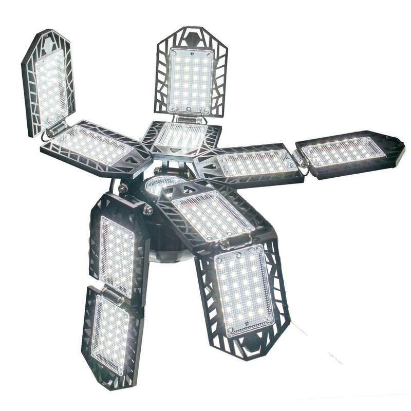 10 Leaf LED Bright Light Deformable 10 Adjustable Panels Garage Ceiling Light - Small
