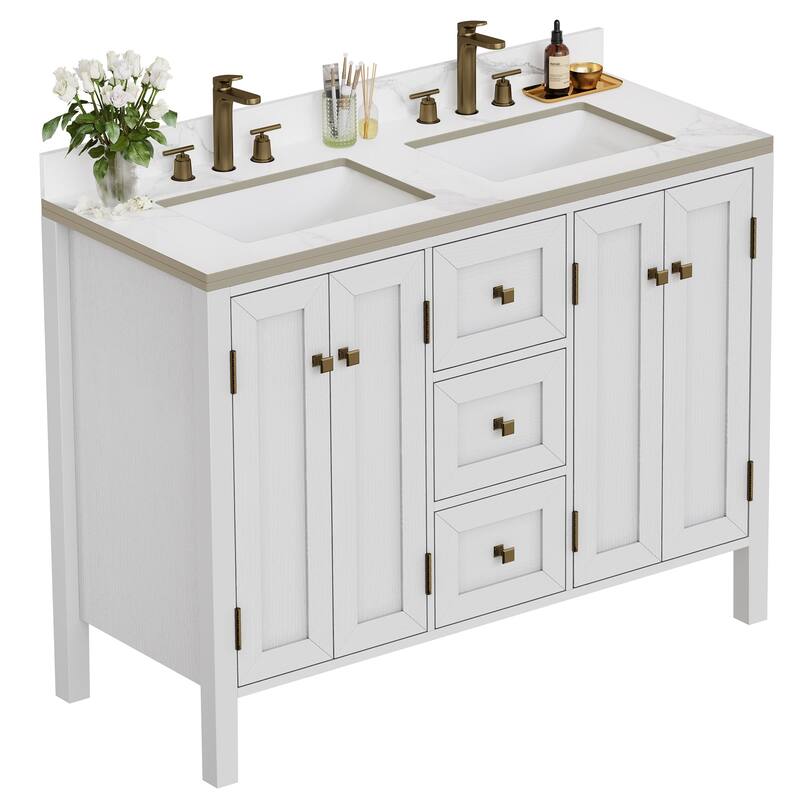 Moasis 36"/40"/ 47" Bathroom Vanity Cabinet with Sink