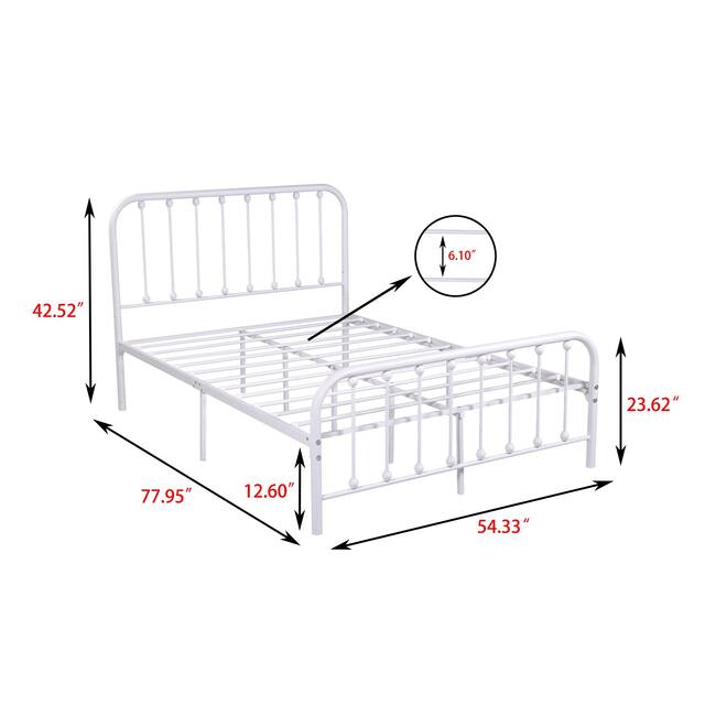 Alazyhome Sturdy Metal Platform Bed Frame