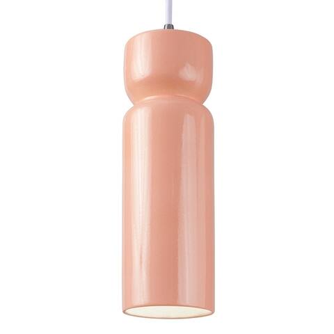 Ceramic Tall Hourglass Pendant