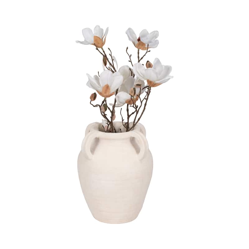 Sagebrook Home Multi Handle Jug, Black/White