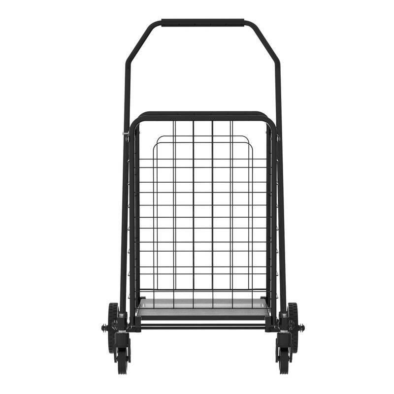Shopping Cart with Shelf,Grocery Cart on Wheels
