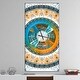 preview thumbnail 1 of 9, Designart 'Large Rounded Symmetrical Flower Brown' Oversized Abstract Wall CLock