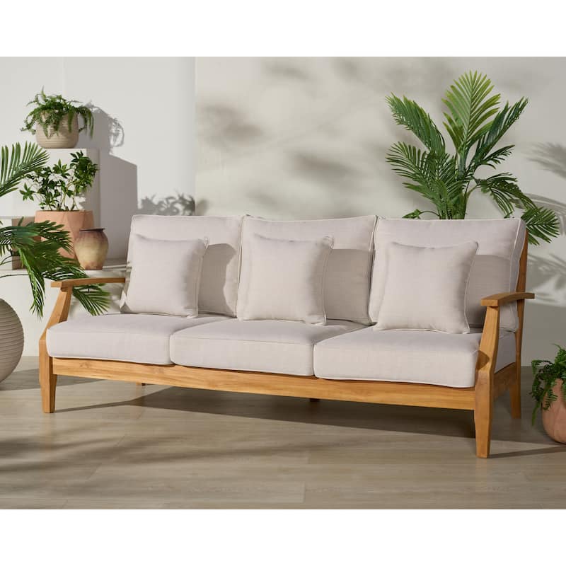 SAFAVIEH Couture Martinique Wood Patio Sofa